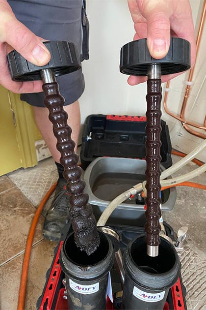The importance of flushing a system with an Adey Magnacleanse
